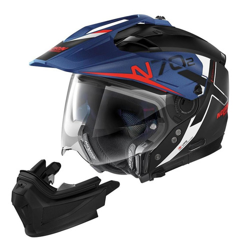 Casco Moto Nolan Cross Modular N70 2x Bungee N-com