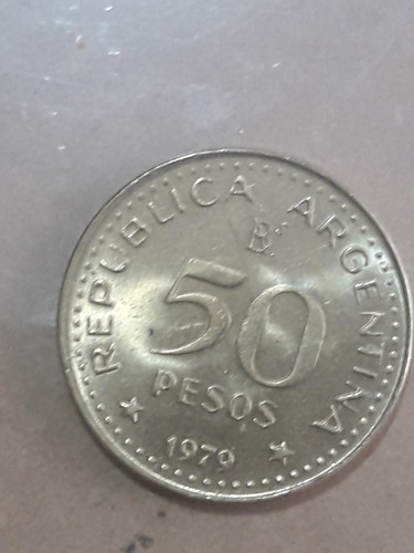 Moneda De Argentina De 50 Pesos Conmemorativa 1979