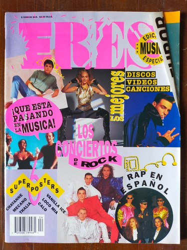 Revista Eres Edición Especial Thalía, Loco Mia, Calo, Mecano