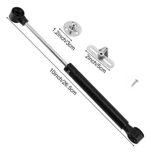 Soportes De Gas Para Gabinetes De 25 Kg, 10 PuLG, Cierre Sua