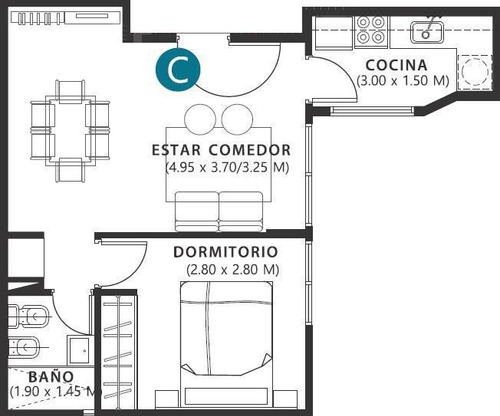 Imagen 11 de 19 de A Estrenar - Departamento Barrio Guemes -