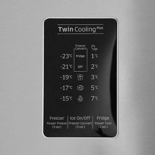 Heladera inverter no frost Samsung Top Mount RT38K598 easy clean steel con freezer 368L 220V