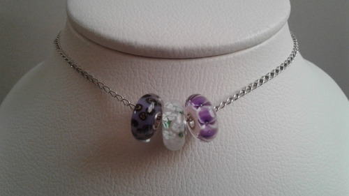 Imagen 6 de 10 de Charm Murano En Plata De Ley 925 Para Pandora O Trollbeads