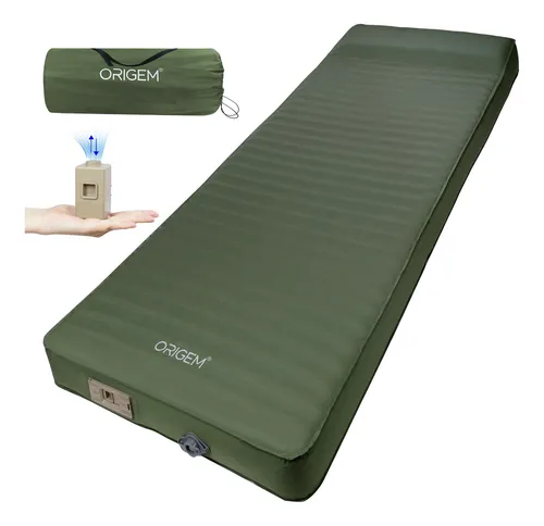Colchoneta Autoinflable 10 Cm Tipo Camping Con Bomba Integra