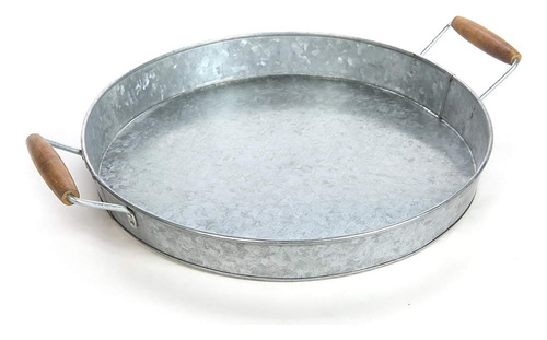 Gathery Galvanized Round Tany Manyle Para Hogar, Oficina,