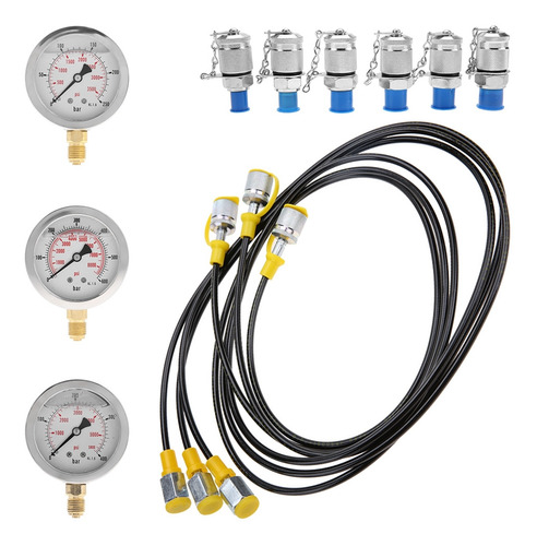 Kit De Teste De Pressão Hidráulica De Escavadeira Com Ponto
