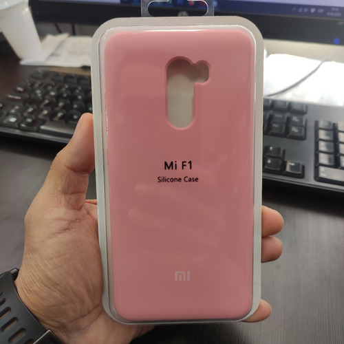 Estuche Silicone Case Xiaomi Pocophone F1 + Vidrio Templa 6d