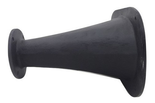 Imagem 3 de 5 de Corneta Kallaus Alumínio Boca Oval Cone Longo Preto Flange