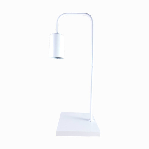 Lampara Velador Nordico Industrial Negro / Blanco Led E-27