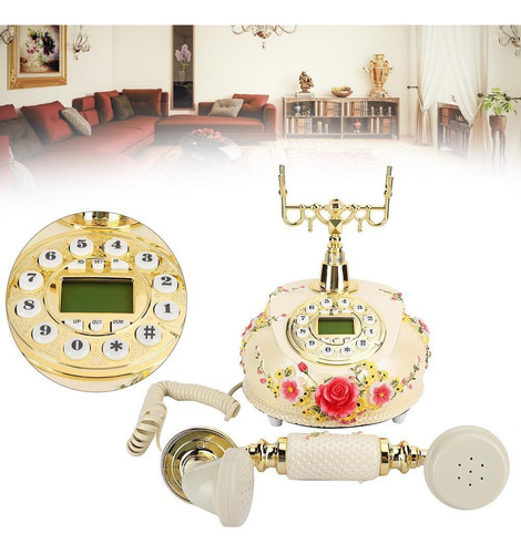 Ms-525a Vintage Teléfono, Vintage Antiguo Teléfono Para Apag