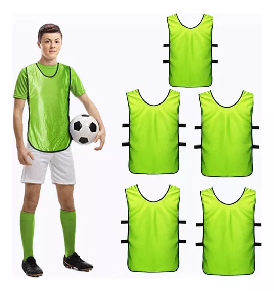 Pack 5 Casacas Chaleco Entrenamiento Deportivo Futbol