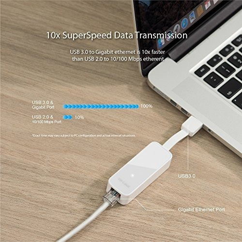 Adaptador Ethernet Tp-link Usb 3.0 Lan Gigabit Pc Mac Xbox P