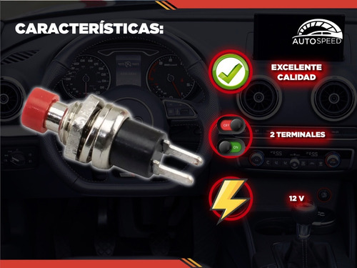 Switch De Push Rojo Boton De Valet Redondo L