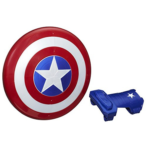 Escudo Magnético Y Guantelete Del Capitán América De Marvel.