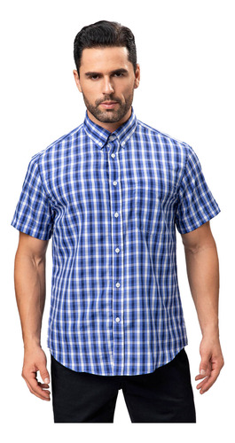 Camisa Hombre Rapport Azul Xi Fashion's Park