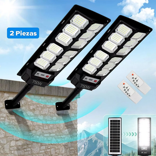 Lámparas Luz Solar Exterior Jardín Luminaria Led Solar 2pack
