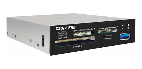 Ezdiy-fab Pc Panel Frontal Lector Interno Usb Hub Puerto