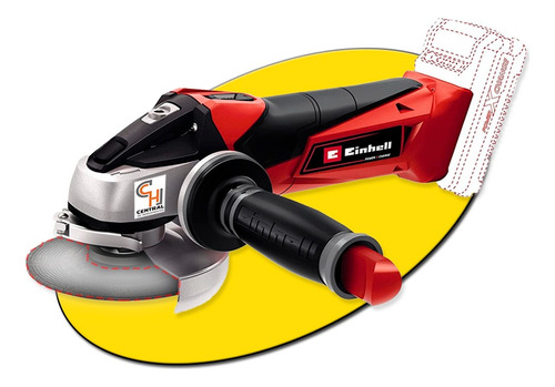 Amoladora Angular Inalámbrica 115mm Einhell 18v Bateria 