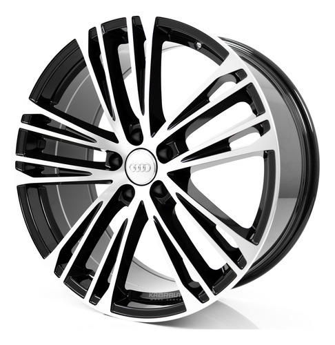 Rodas 20 Audi Sport 5x112 Q5 Q7 Sq5 Sq7 A6 A7 Cor Preto Com Diamantado