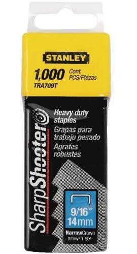 Grapas Trabajo Pesado Stanley 9/16 (14mm) 1000pz Tra709t