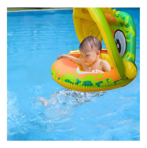 Bebé Flotador Salvavida Inflable Alberc Natació Toldo Asient