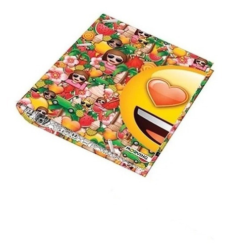 Carpeta Escolar Nº3 3 X 40 Emoji Licencia Mooving