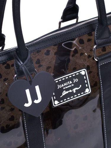 Cartera Juanita Jo Bolso Playero Cancun 10877 Negro