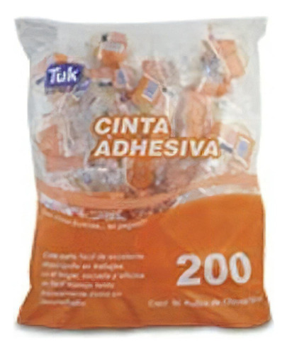 Cinta Adhesiva Tuk 200 Transparente 12 Mm X 10 M