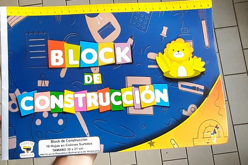 Block De Cartulina De Construcción Artículos Escolares 