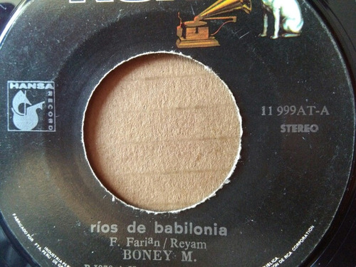 Mundo 45 Vinilo Boney M Rios De Babilonia