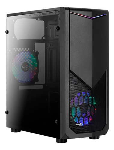 Gabinete Gamer Aerocool Tomahawk Rgb Mid Tower X2 Fan 120mm