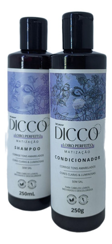 Kit Tratamento Sh 250ml Con 250ml Dicco Loiro Perfeito