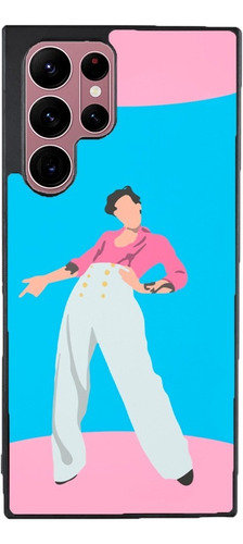 Funda Para Galaxy Harry Styles Musico Fondo Rosa Azul Arte