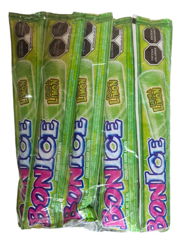 Bolis Bonice Sabor Limón Caja 100pz 53ml C/u Tamaño Normal
