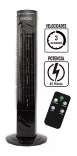 Ventilador Torre Whiteline Con Control - Negro