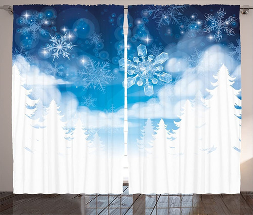 Decoraciones De Invierno Cortinas, Árboles De Navidad