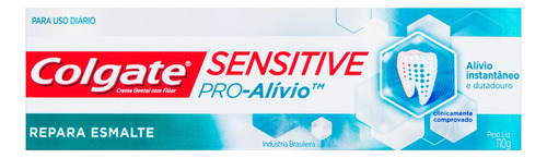Pasta de dentes Colgate Sensitive Pro-Alívio Repara Esmalte  em creme 110 g