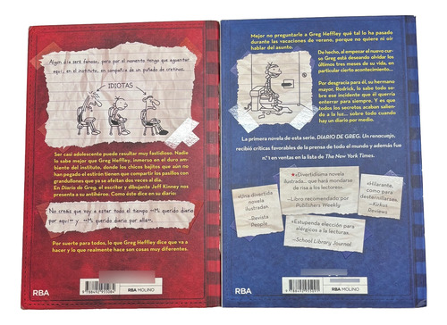 Colección De 2 Libros De El Diario De Greg (1 Y 2) (Usado)