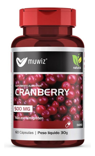 Cranberry 60 Cápsulas 500 Mg  Muwiz