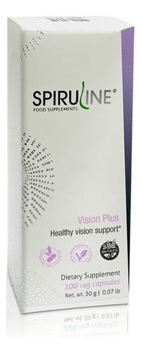 Spiruline Vision Plus X2 100 Cáps Capsulas Veganas Sin Sabor
