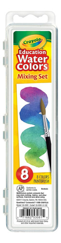 Conjunto De Mezcla De Acuarela De Crayola Con Pincel De Takl
