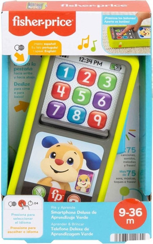 Fisher Price Telefone Deluxe De Aprendizagem Verde Mattel