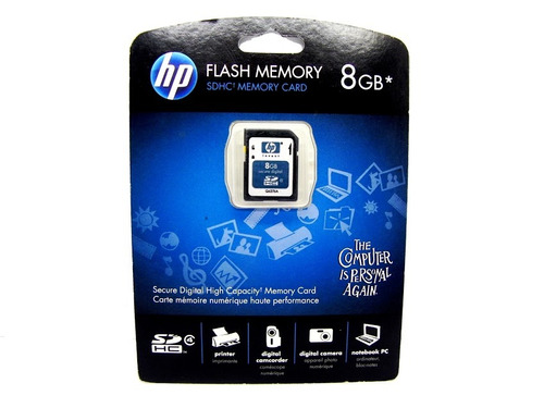 Cartao De Memoria Sdhc 8 Gb Hp Q6276a Class 4 Memoria Flash