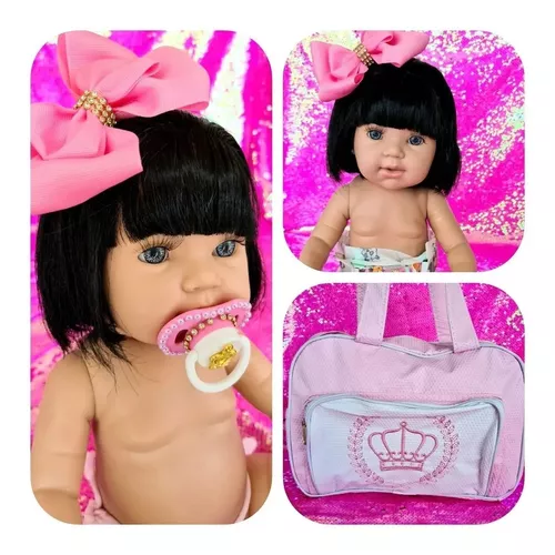 Bebe Reborn, Menina, Barata,promoçao Princesa Linda Cílios