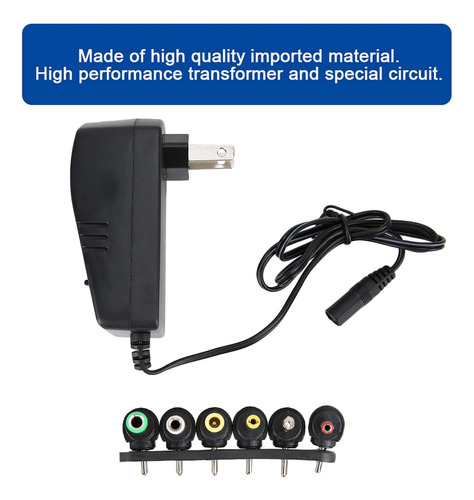 Adaptador De Corriente Universal 30w Regulable De 3v A 12v
