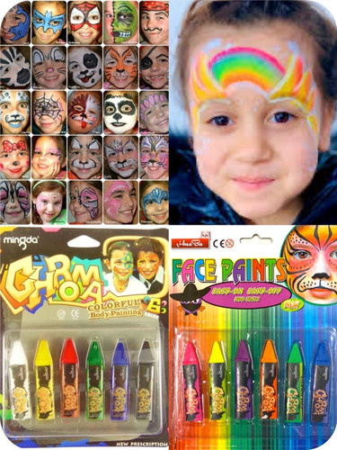 Maquillaje Artístico Infantil Adultos Lápiz Crayon Halloween