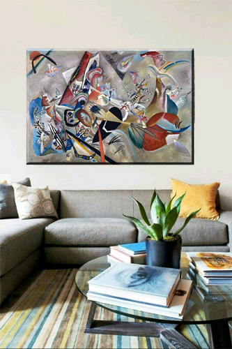 Cuadro Kandinsky Dans Le Gris 50 X 70 Envio  Moderno Decora