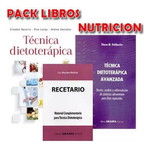 Pack Dietoterapia Longo - Kabbache Tec Diet Avanzada Nuevos