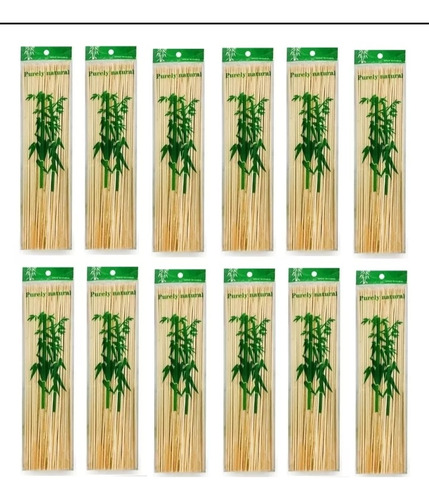 Brocheta Palillo De Bambú De 15 Cm 190 Pzas