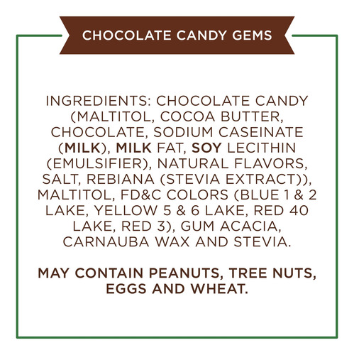 Gemas Recubiertas De Caramelo De Chocolate Sin AzĂșcar 213 G